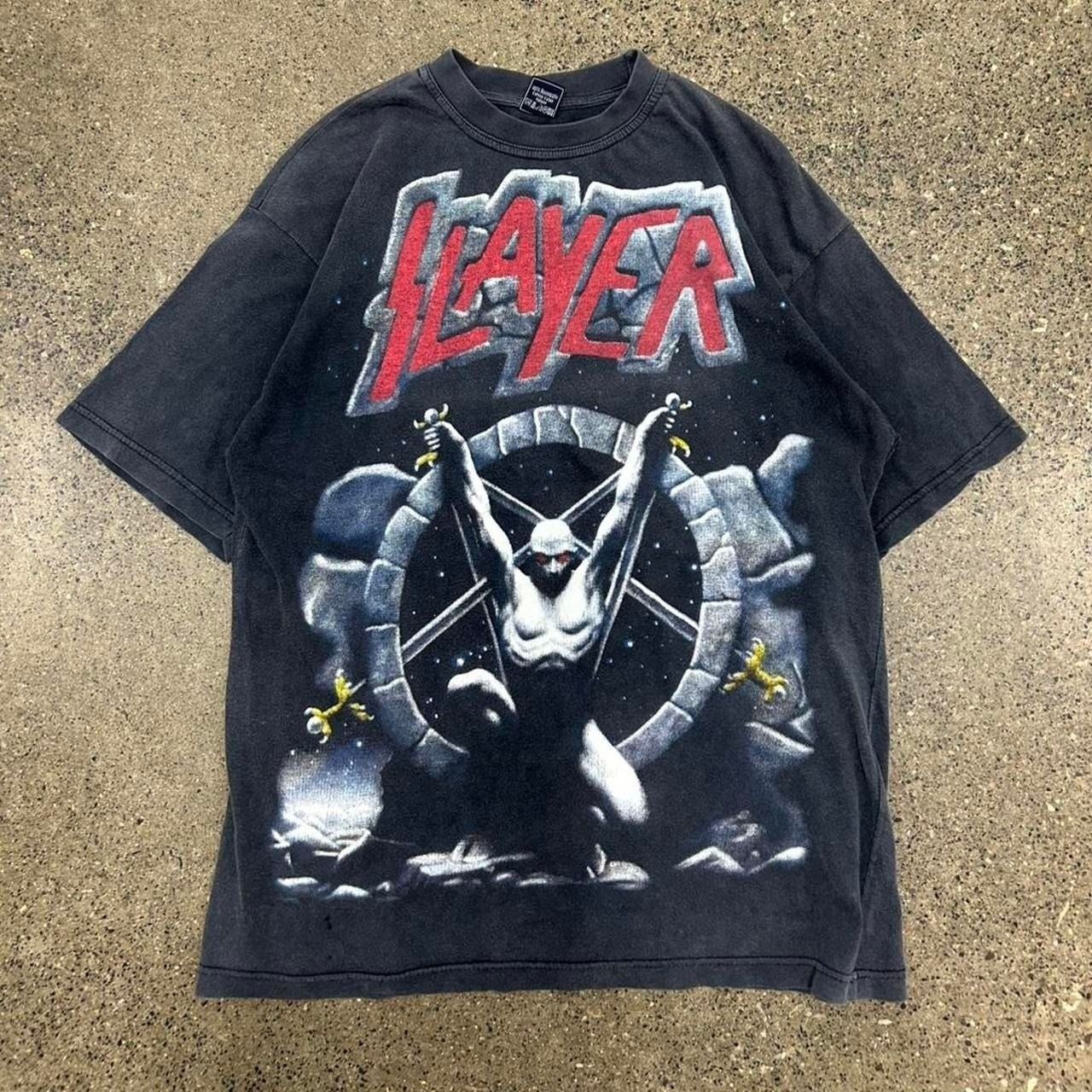 90s Slayer Live Intrusion Aop Tour Boot T-Shirt (Size L)